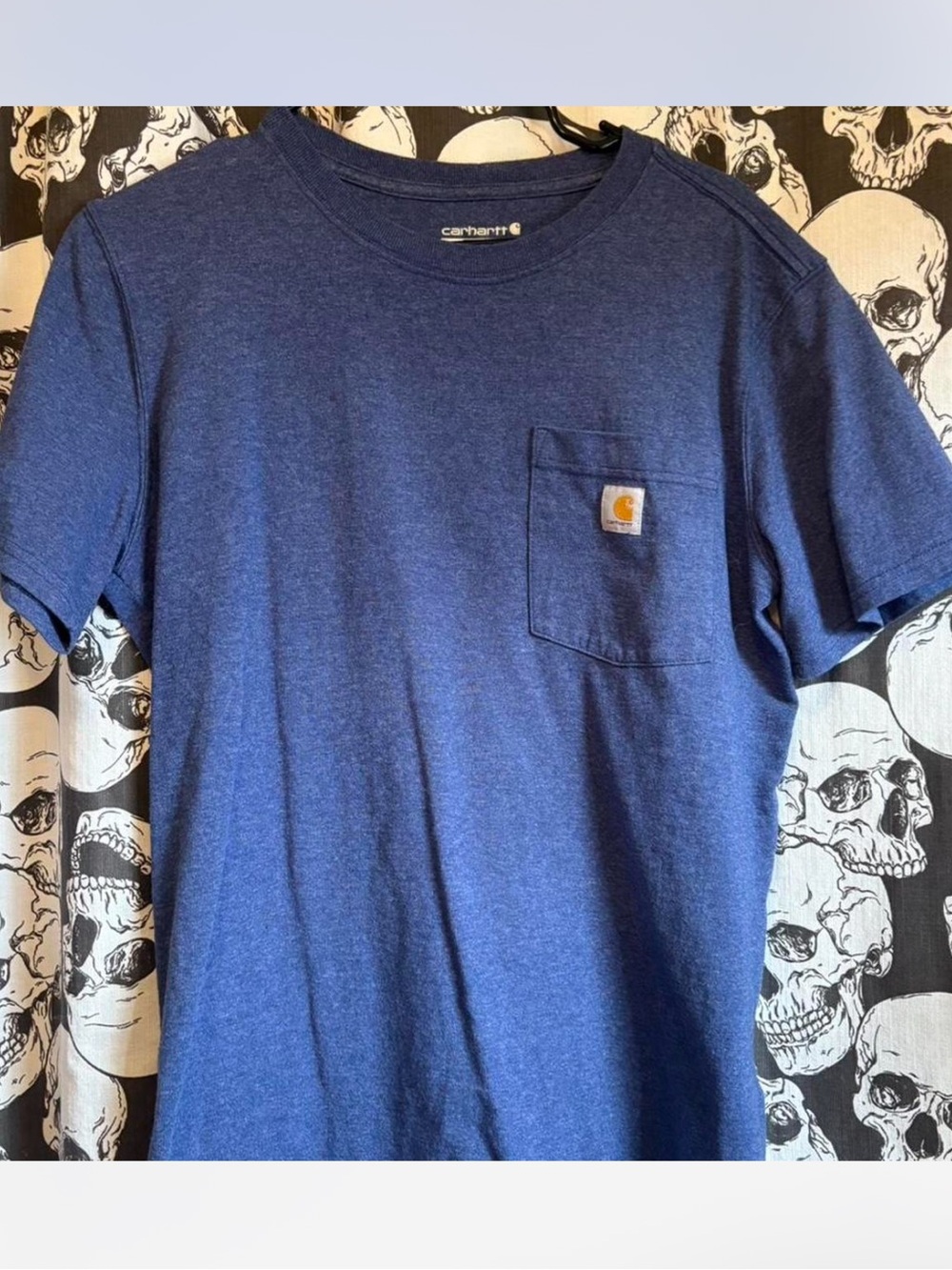 Carhartt Short Sleeve Pocket Tee in Navy Heather
